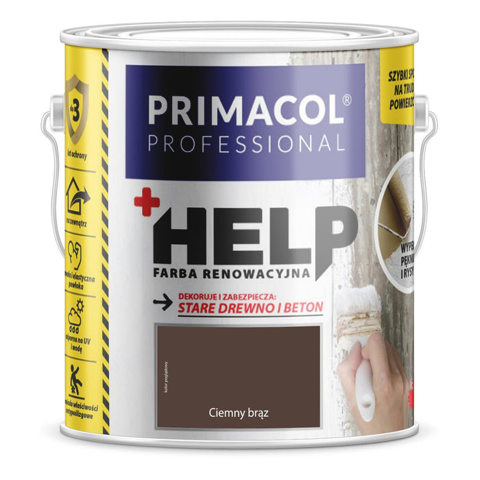 RENOVATION PAINT HELP+ DARK BROWN 2.5L