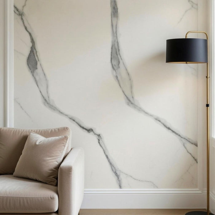 SELF-ADHESIVE WALLPAPER MARBLE 120X280 WHITE