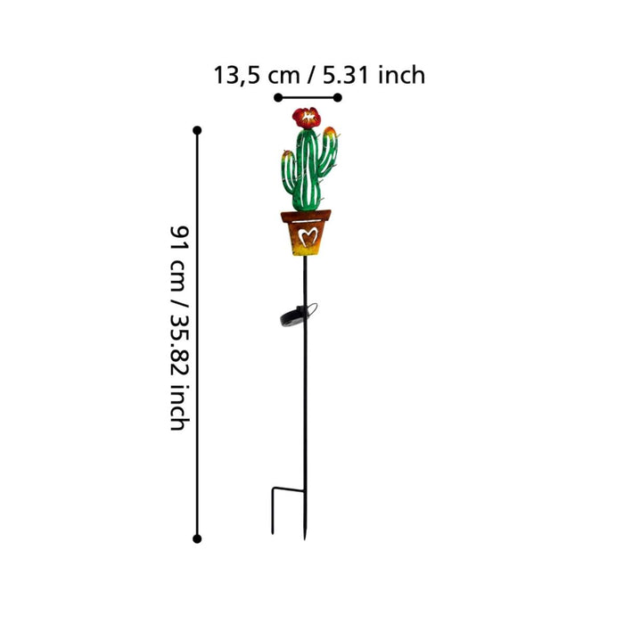 SOLAR LED PEG CACTUS 22X0.05W H-800