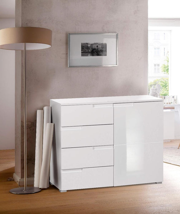 DRAWER SPICE 3 WHITE LACQUER 100X40X80