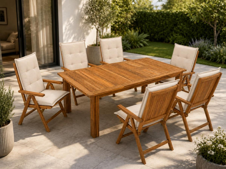 GARDEN SET ALAGON TABLE + 6 CHAIRS