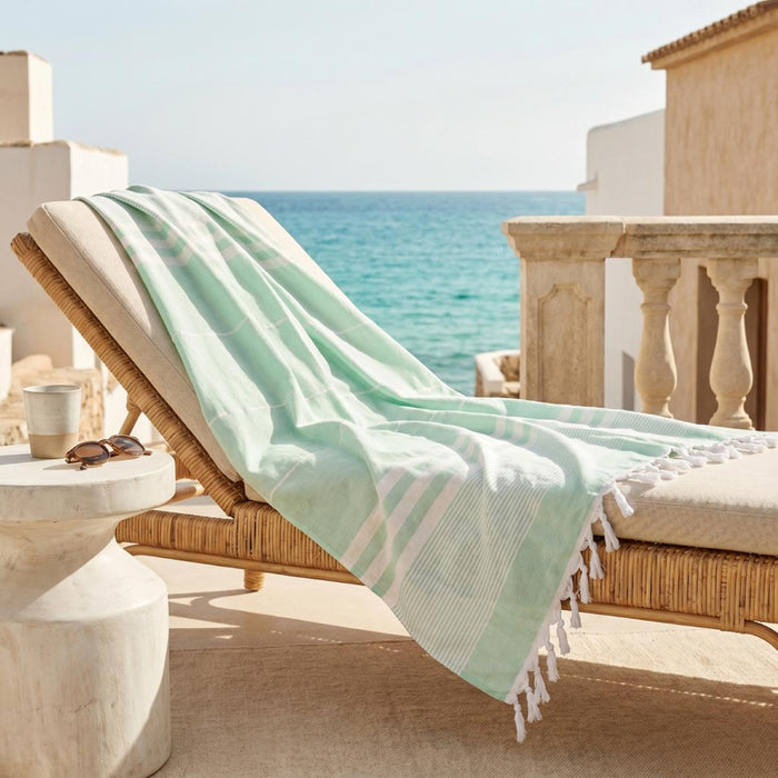 BEACH TOWEL 80X160CM GREEN