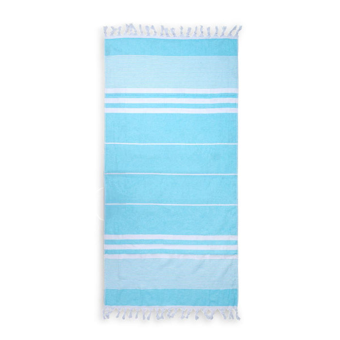 BEACH TOWEL 80X160CM BLUE