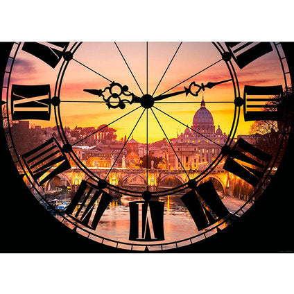 PHOTO WALLPAPER PREMIUM MAXI 160X110 CM. CLOCK