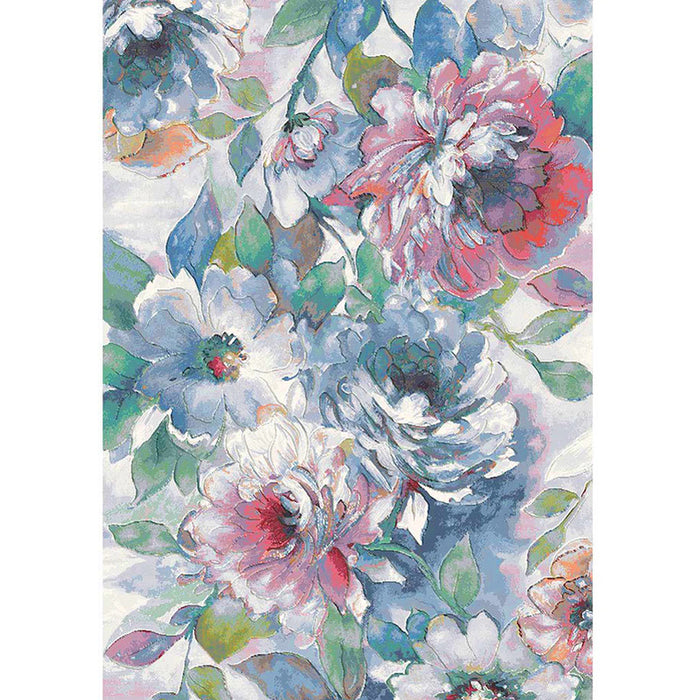 CARPET ARGENTUM 120X170 CM. BLOOMING BLUE