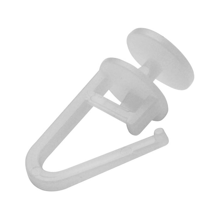 ACCESSORY HOOKS 2-CHANNEL 50 PCS. WHITE