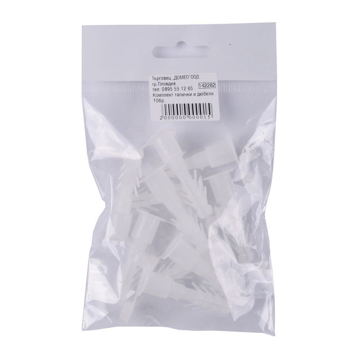 ACCESSORY SCREW, DOWEL AND PLUG FOR PVC MOLDING 10 PCS.