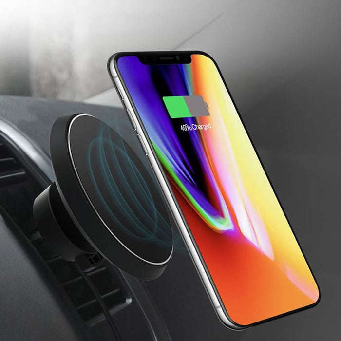 MAGNETIC PHONE HOLDER WITH WIRELESS CHARGING