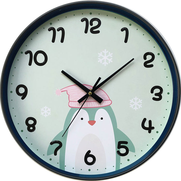 WALL CLOCK F30 CM PENGUIN