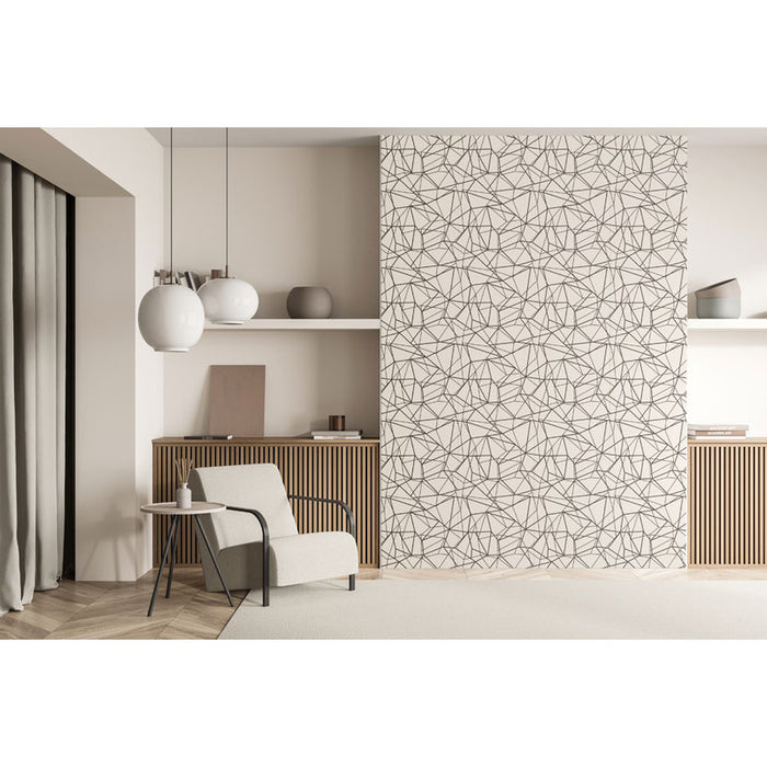 CEILING PANEL XPS 50X50 CM. 2 M2/PACKAGE GLAMOR 05 BLACK/WHITE 2 SQ.M.