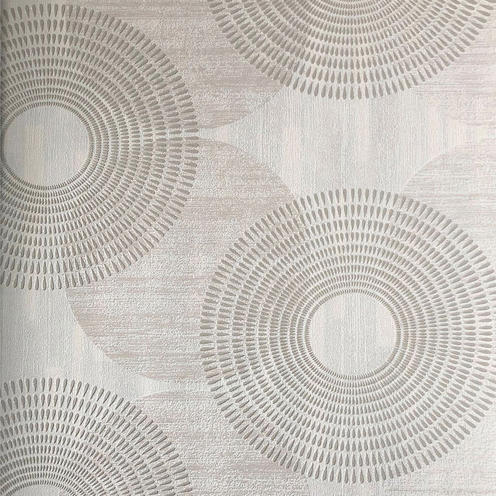 WALLPAPER VINYL BEST SELLER 4 CIRCLES BEIGE