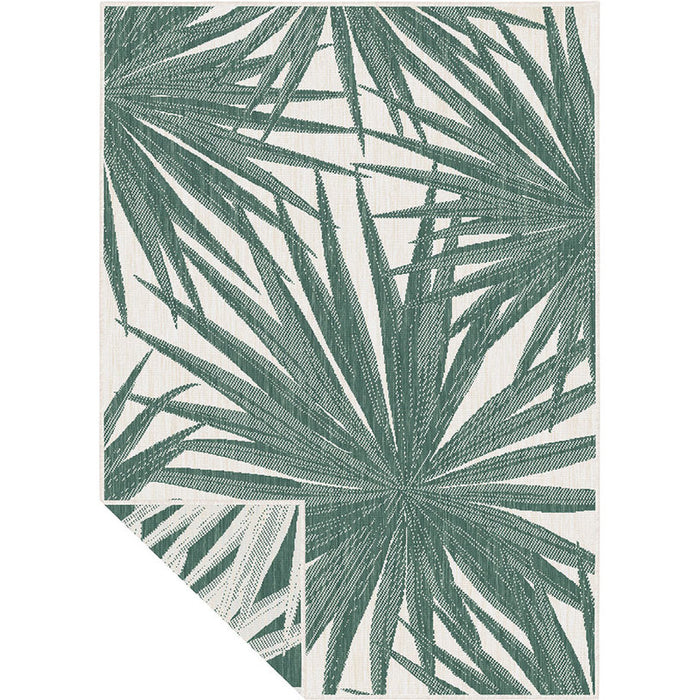 BRUSSELS CARPET 160X230 CM GREEN LEAVES CREAM