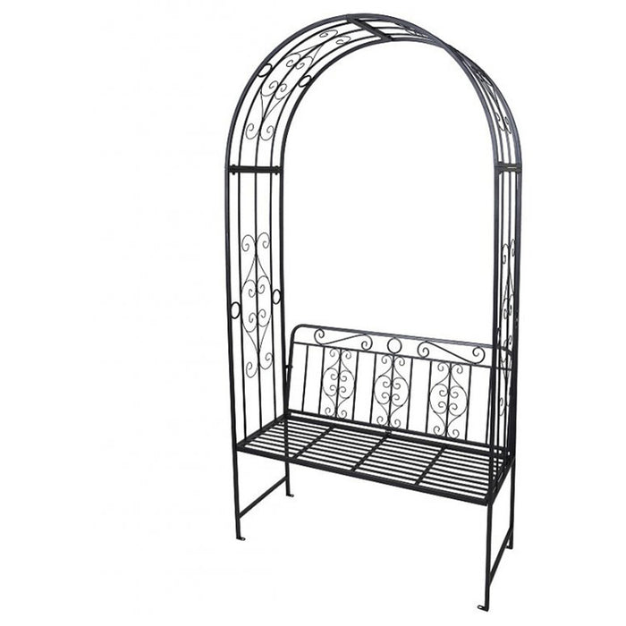 GARDEN ARCH WITH BENCH 230X121X53CM X77000120