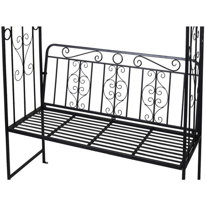 GARDEN ARCH WITH BENCH 230X121X53CM X77000120