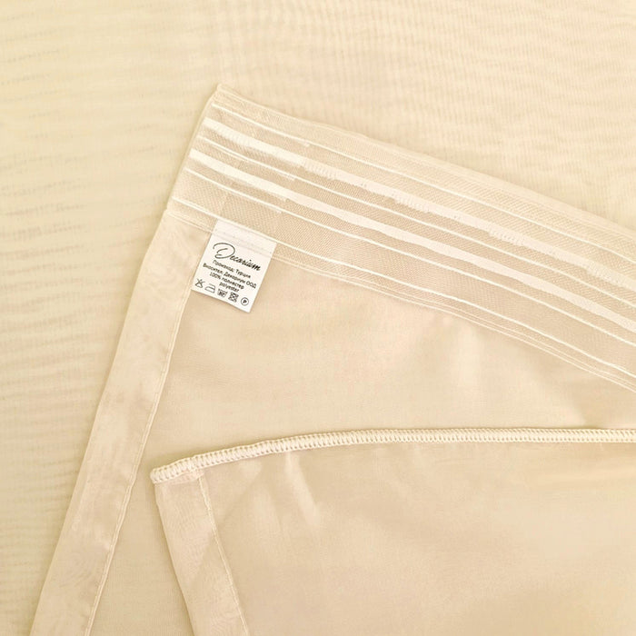 TRANSPARENT CURTAIN 145X270 CM VOILE BEIGE