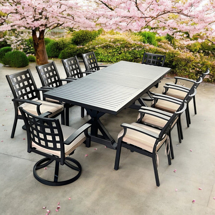 GARDEN SET DINING RACK ALUMINUM RICHMOND HD HD-10838