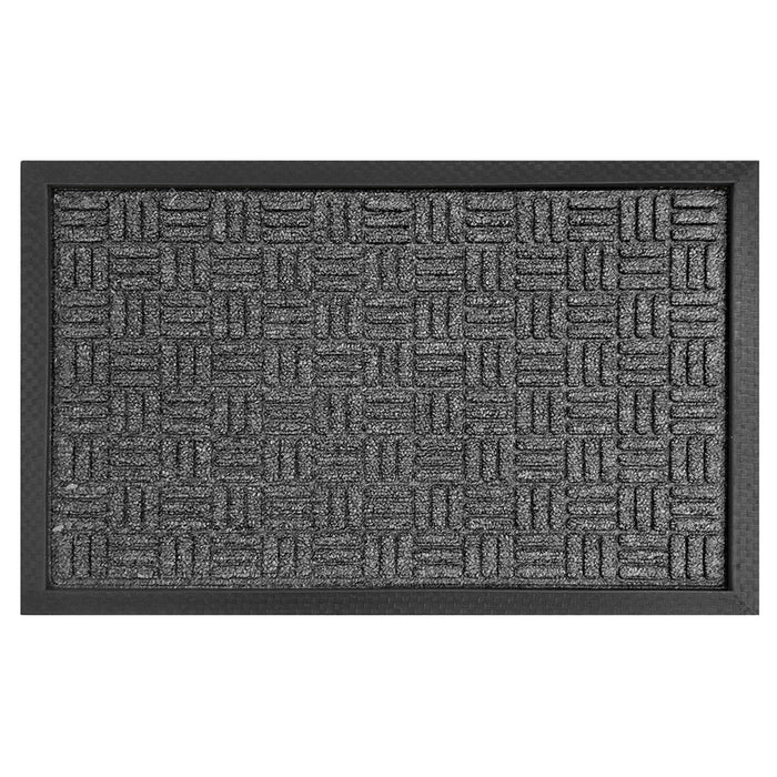 DOOR MAT RUBBER/PP 40X60 CM DARK GREY