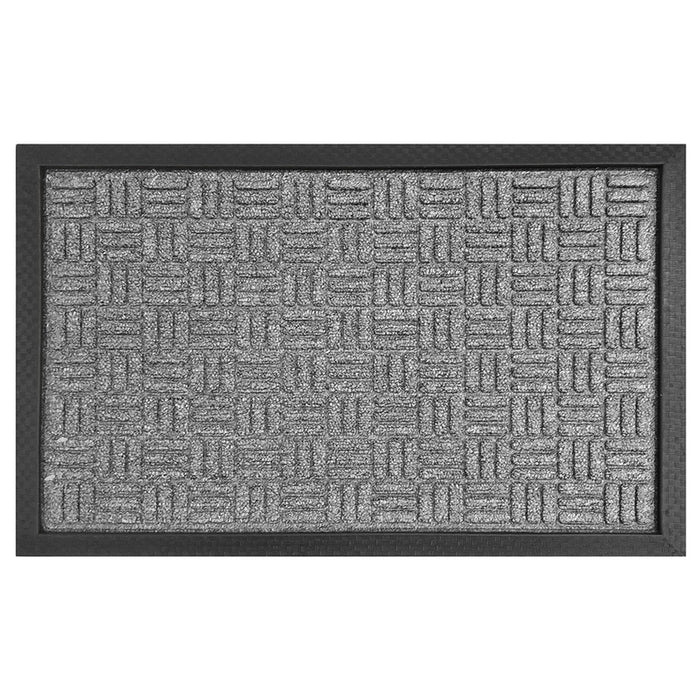 DOOR MAT RUBBER/PP 40X60 CM LIGHT GREY
