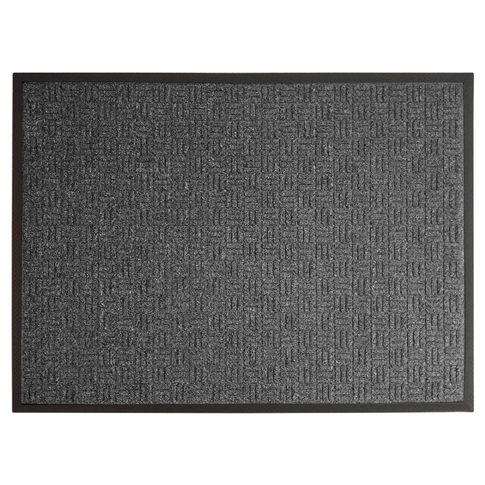 DOOR MAT RUBBER/PP 90X120 CM DARK GREY