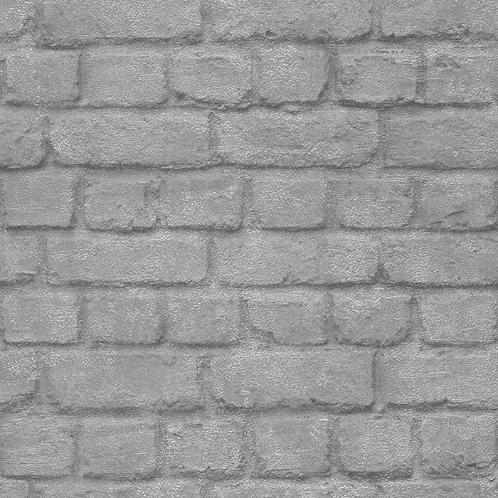 WALLPAPER DUPLEX BESTSELLER 5 BRICKS GREY