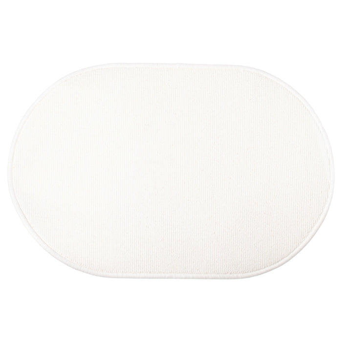 OVAL RUGS 45X67 CM WHITE