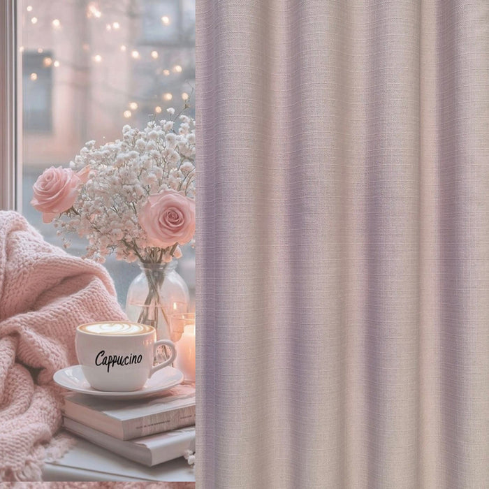 CURTAIN DENSE 145X270 CM PALE PINK