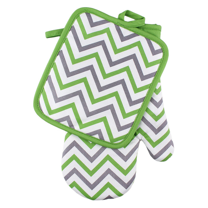 GLOVE AND HANDGRIP SET GREEN