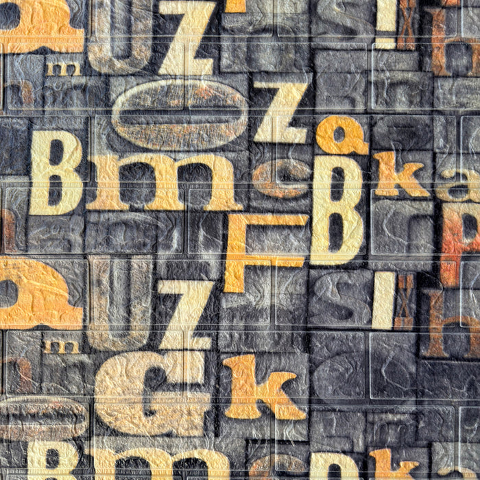 SELF-ADHESIVE PVC PANEL 77X70 CM LETTERS