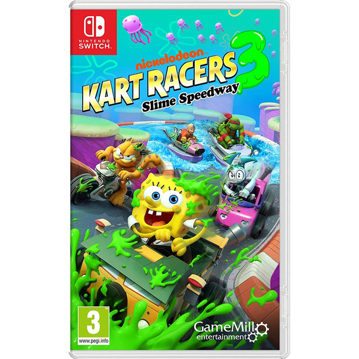 Game NICKELODEON KART RACERS 3 SLIME SPEEDWAY CODE IN BOX NINTENDO SWITCH