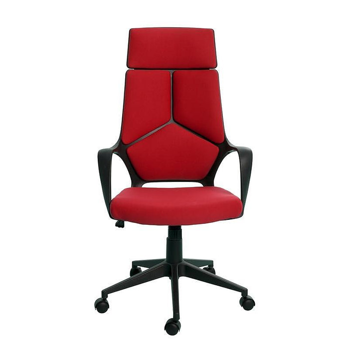 Executive chair Force Black, damask, red