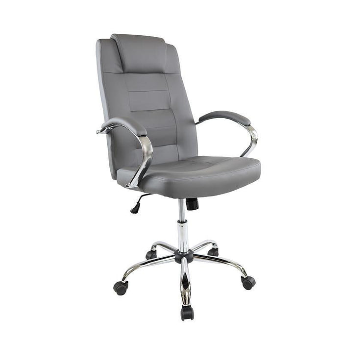 Executive chair Slash, eco-leather, gray