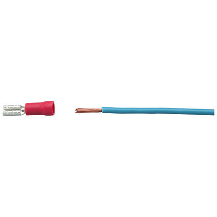 CABLE TERMINALS FLAT MALE, RED