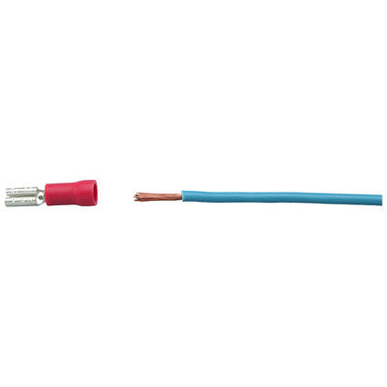 CABLE TERMINALS FLAT MALE, RED