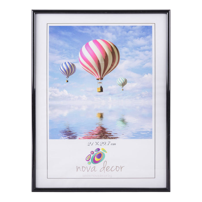 PLASTIC PHOTO FRAME A4 21X29.7 CM. BLACK