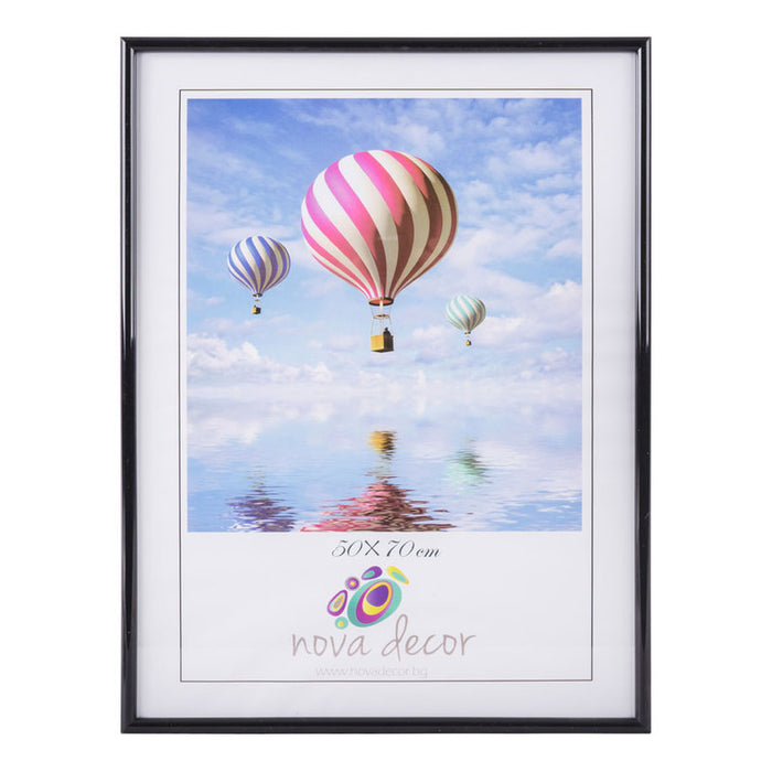 PLASTIC PHOTO FRAME 50X70 CM. BLACK
