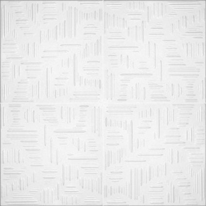 CEILING PANEL XPS 50X50 CM. 2 M2/PACKAGE 0808 WHITE