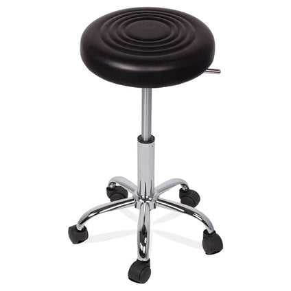STOOL WITH WHEELS 40X50-65X40 CM. BLACK