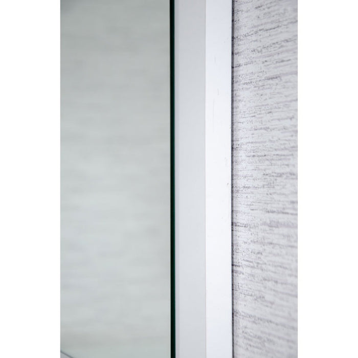 GLOSS WHITE MIRROR 50X70 CM.