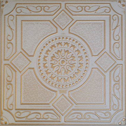 CEILING PANEL XPS 50X50 CM. 2 M2/PACKAGE GRAY 32 GOLD