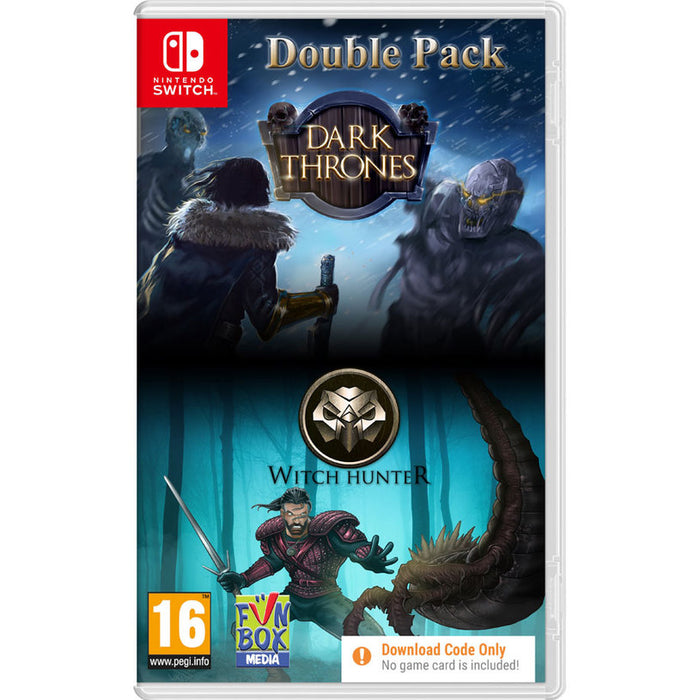 DARK THRONES/WITCH HUNTER DOUBLE PACK GAME CODE IN NINTENDO SWITCH BOX