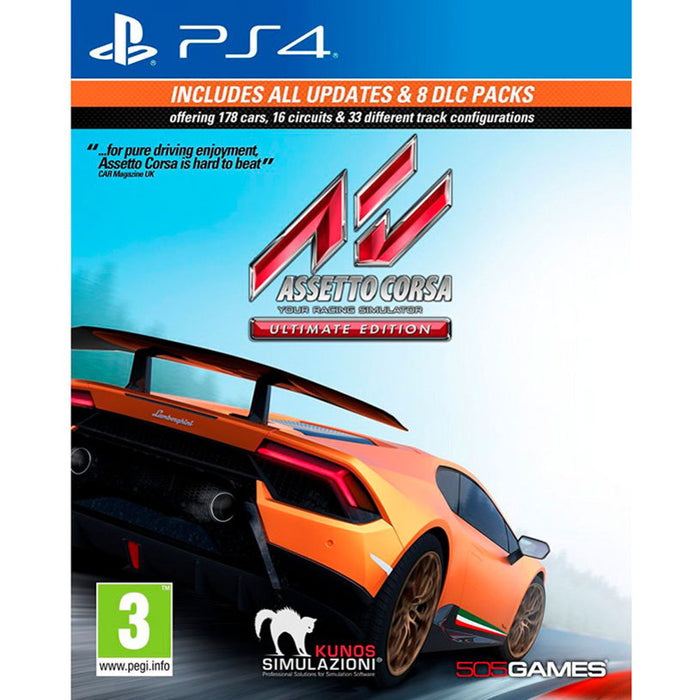 Assetto Corsa Ultimate Edition Game (PS4)