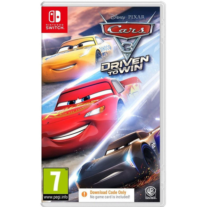 CARS 3 DRIVEN TO WIN GAME CODE IN NINTENDO SWITCH BOX