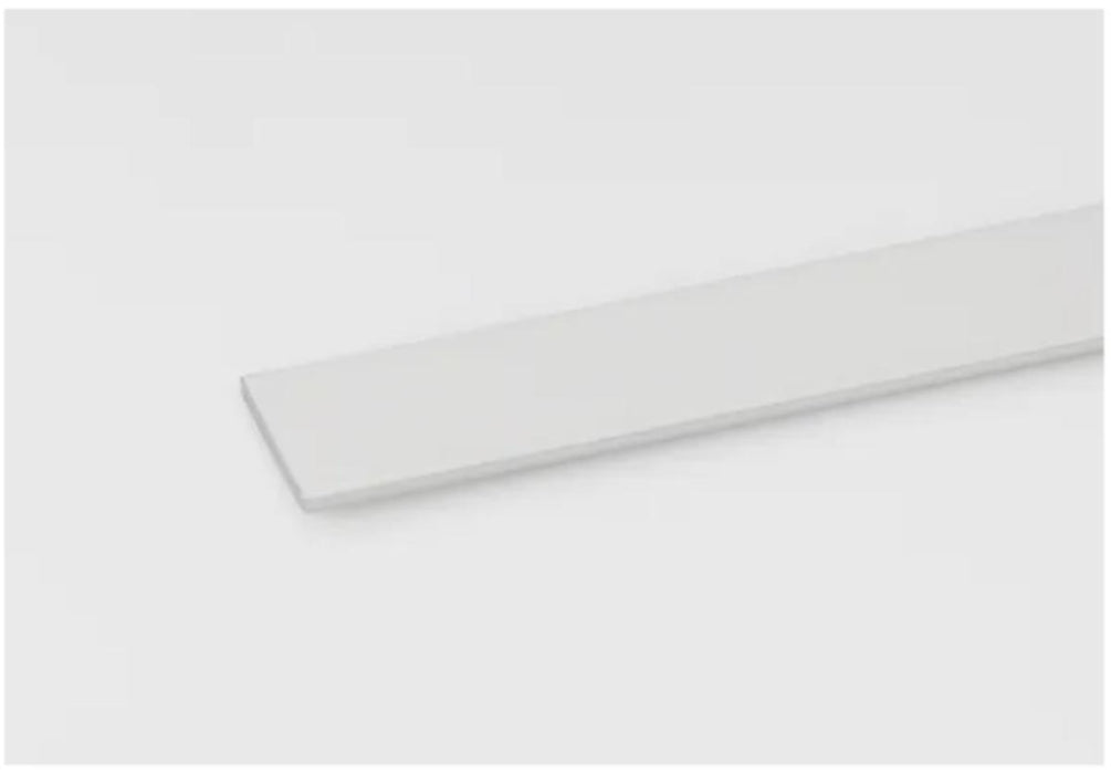 STRAIGHT PROFILE 1M 15X2 ALUMINUM WHITE