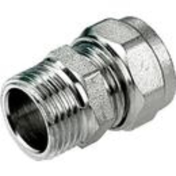 CONNECTION STRAIGHT 1/2x16 ALUMINUM MALE