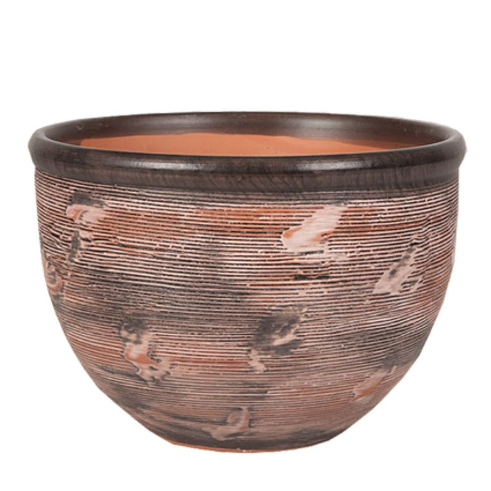 ANTIQUE POT 33/27 BLACK/WHITE