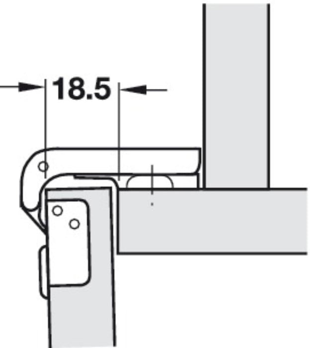 HINGE FOR WOOD FRONT ASSEMBLY F26 HÄFELE