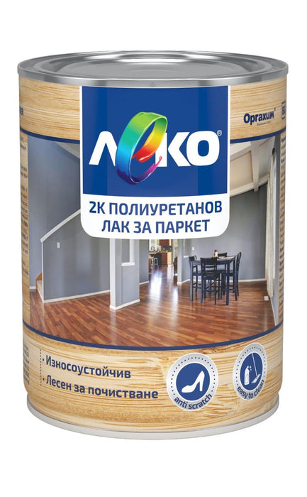 POLYURETHANE 2K LACQUER FOR PARQUET 650 ML LEKO