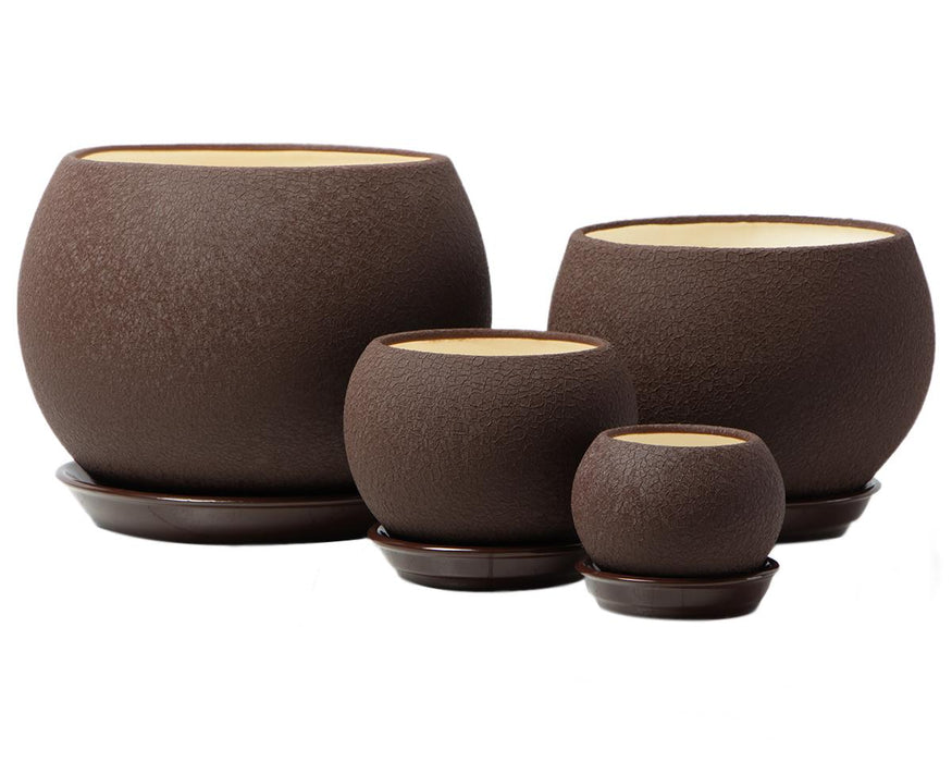 SPHERE POT 0.4 L SILK CHOCOLATE
