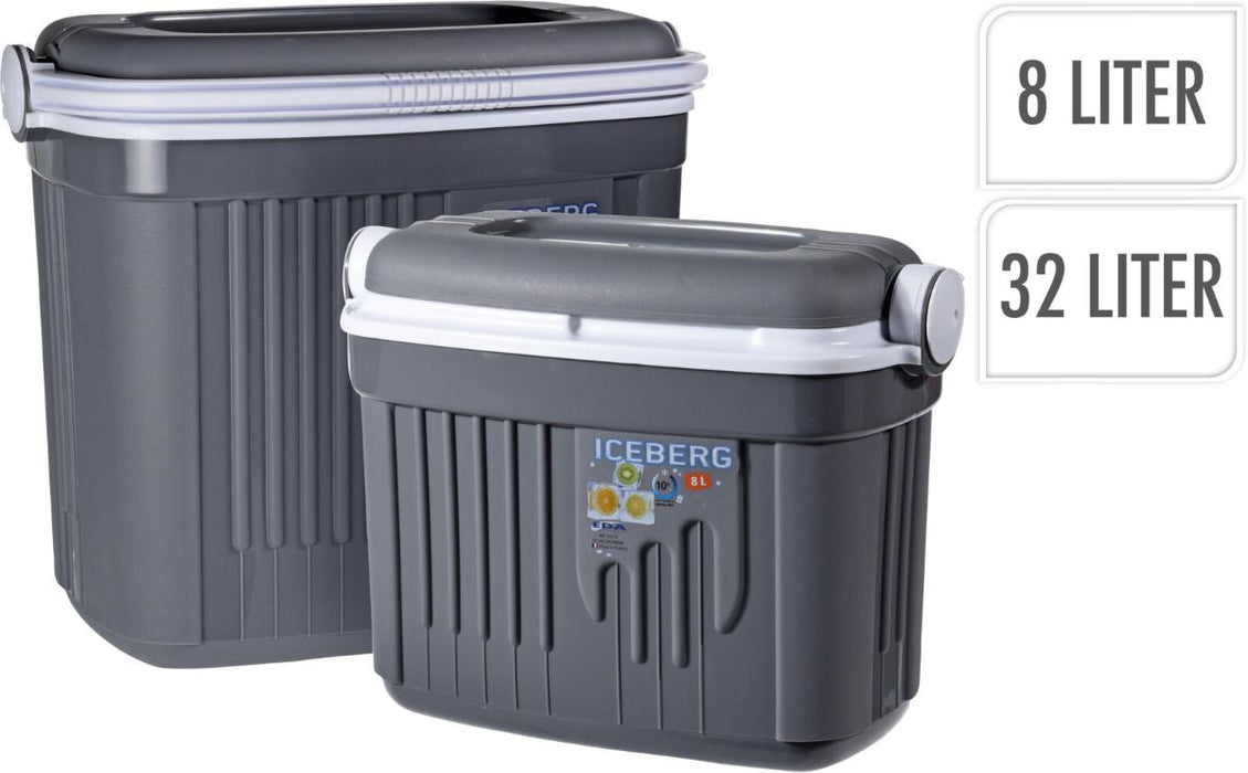 SET OF REFRIGERATOR BOXES 32L AND 8L GRAY