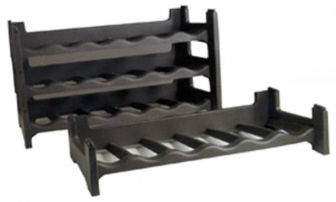 BOTTLE RACK PVC BROWN/RED